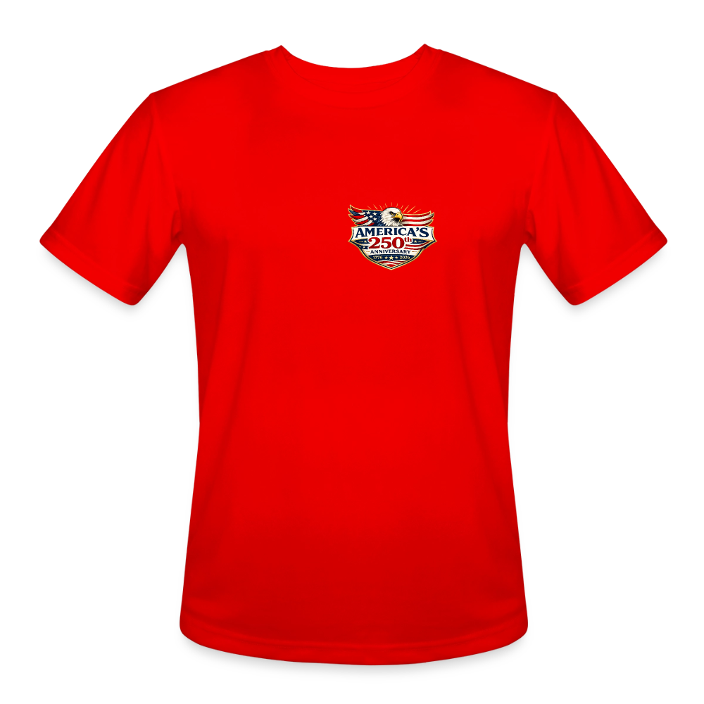 Men’s Moisture Wicking Performance T-Shirt - red