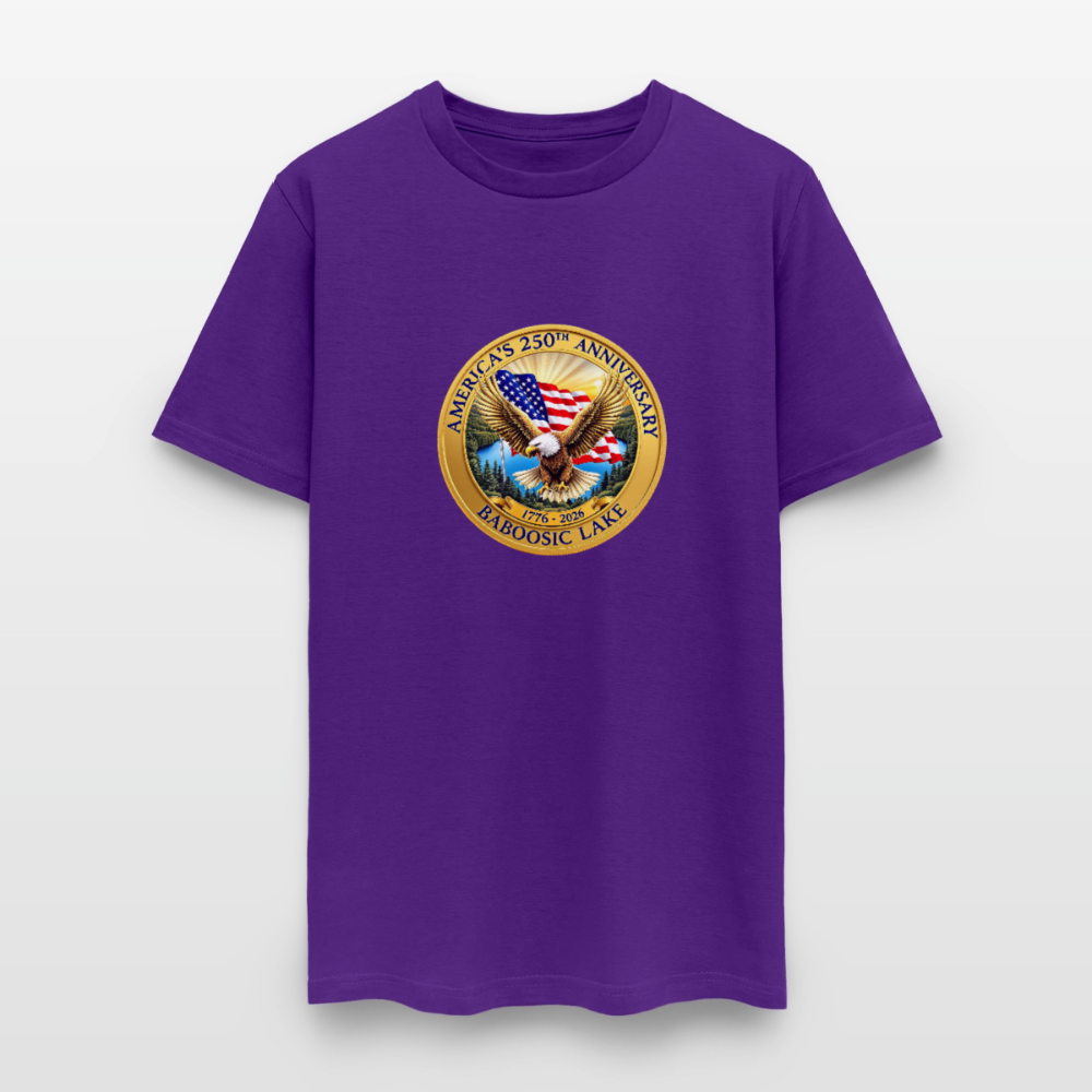 AMERICA 250 AMHERST Men's T-Shirt | GILDAN 5000 - purple