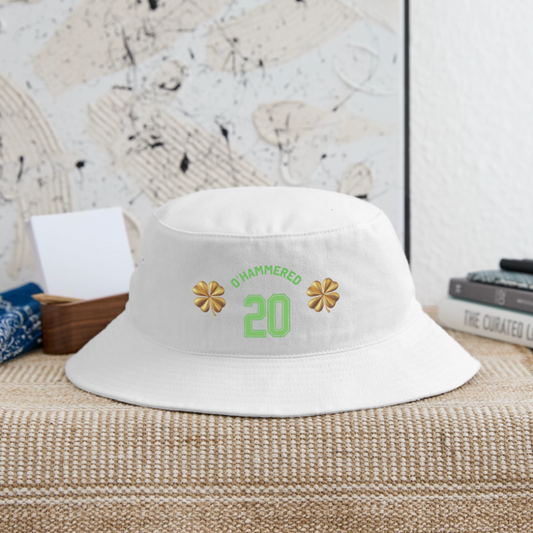 O'HAMMERED Bucket Hat - white