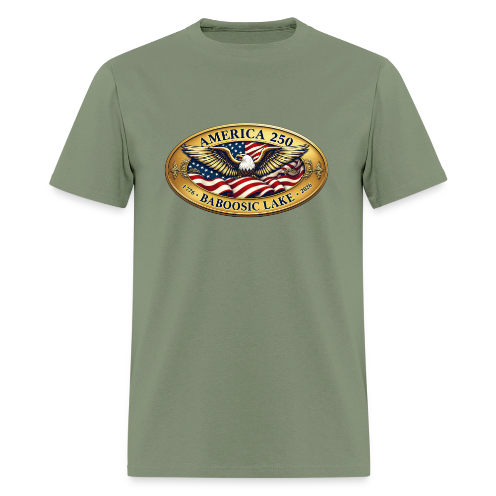 BABOOSIC LAKE AMERICA 250 Men's T-Shirt - military green