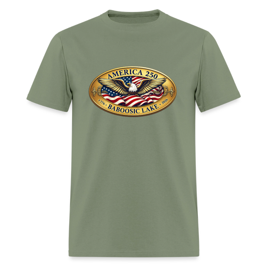 BABOOSIC LAKE AMERICA 250 Men's T-Shirt - military green
