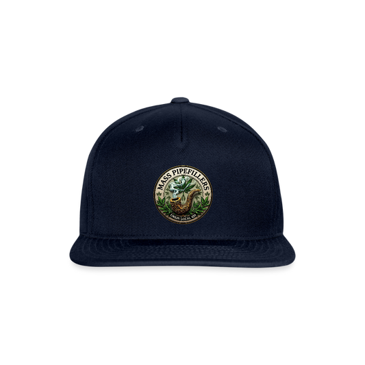 THE ORIGINAL BOSTON PIPEFILLERS UNION 420 Snapback Baseball Cap - navy