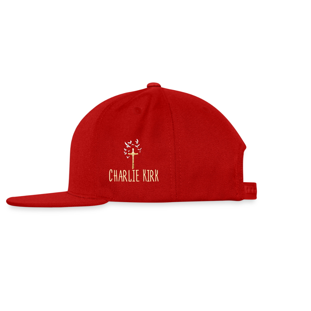 This is the Turning Point Snapback Baseball Cap - red