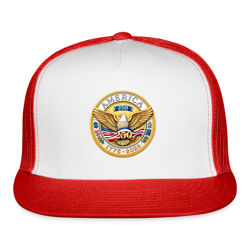 AMERICA 250 Trucker Hat - white/red