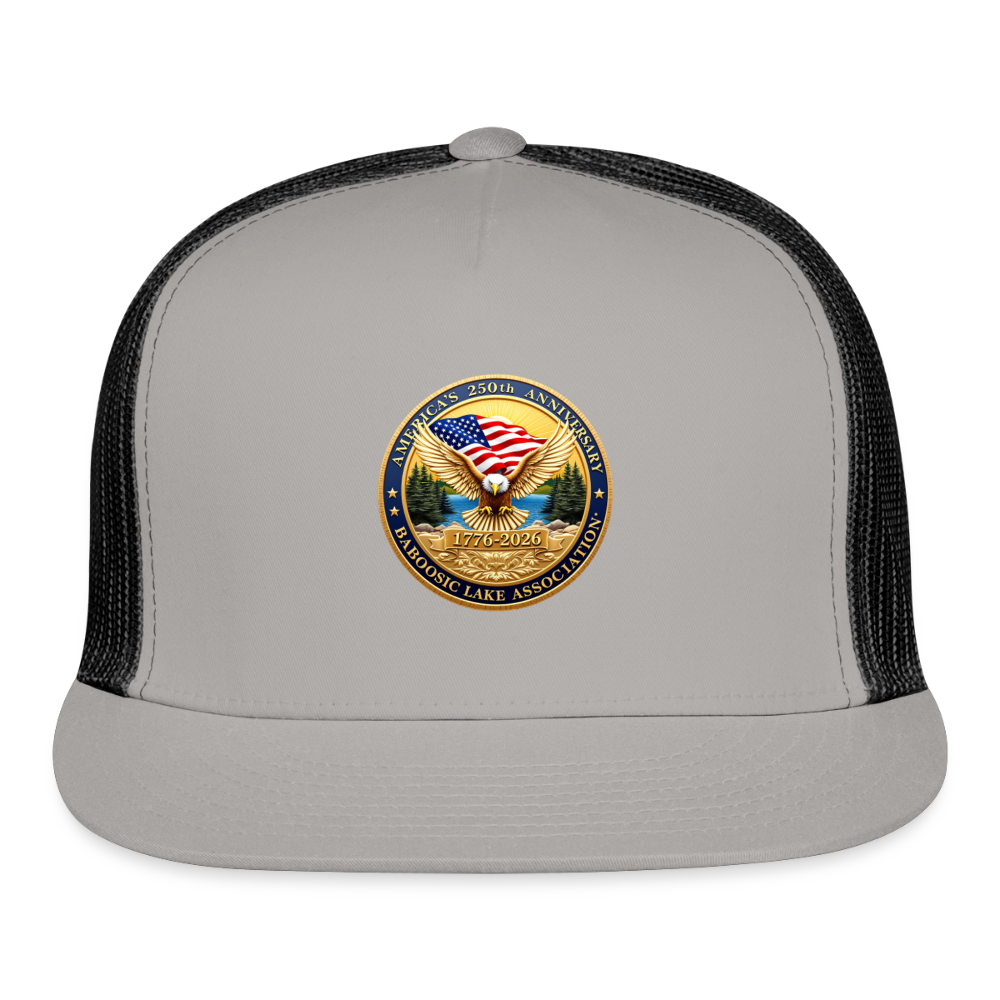 America's 250th Anniversary BLA Trucker Hat - gray/black