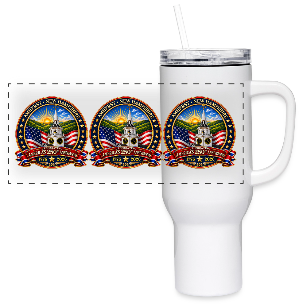 AMHERST 250 40 oz Travel Tumbler - white