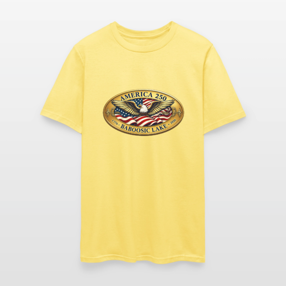 BABOOSIC LAKE AMERICA 250 Men's T-Shirt - cornsilk
