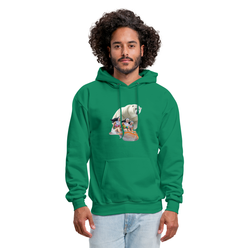 SLED SISTERS Men's Hoodie - kelly green