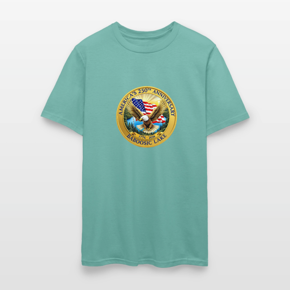 AMERICA 250 AMHERST Men's T-Shirt | GILDAN 5000 - aquatic