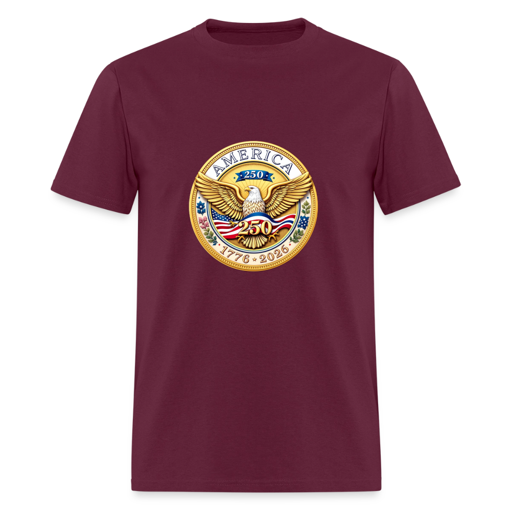 AMERICA 250 Men's T-Shirt - burgundy