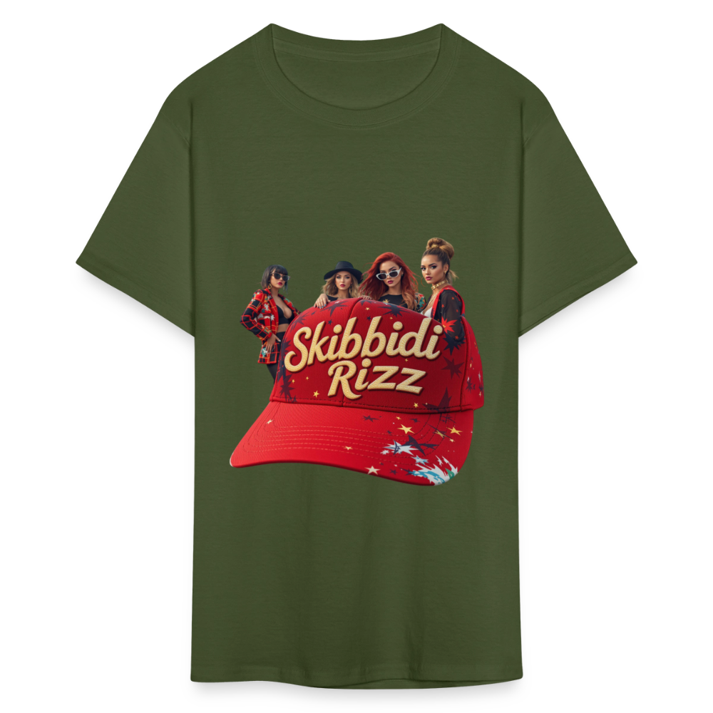 Skibbidi Rizz Authentic Unisex Classic T-Shirt - military green