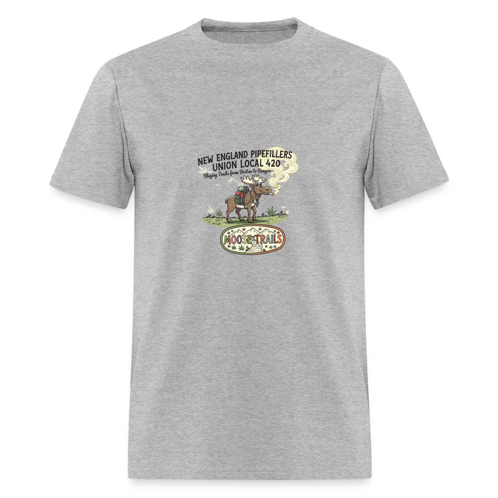 NE PF MOOSE TRAILS FOR TEES Men's T-Shirt - heather gray