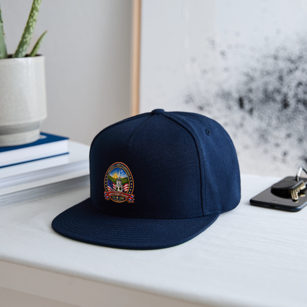 AMHERST 250 Snapback Baseball Cap - navy