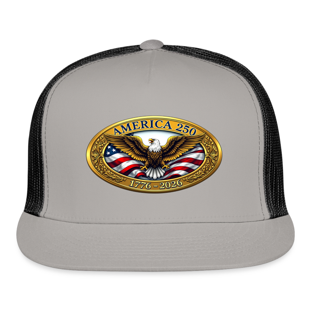 AMERICA 250 Trucker Hat - gray/black