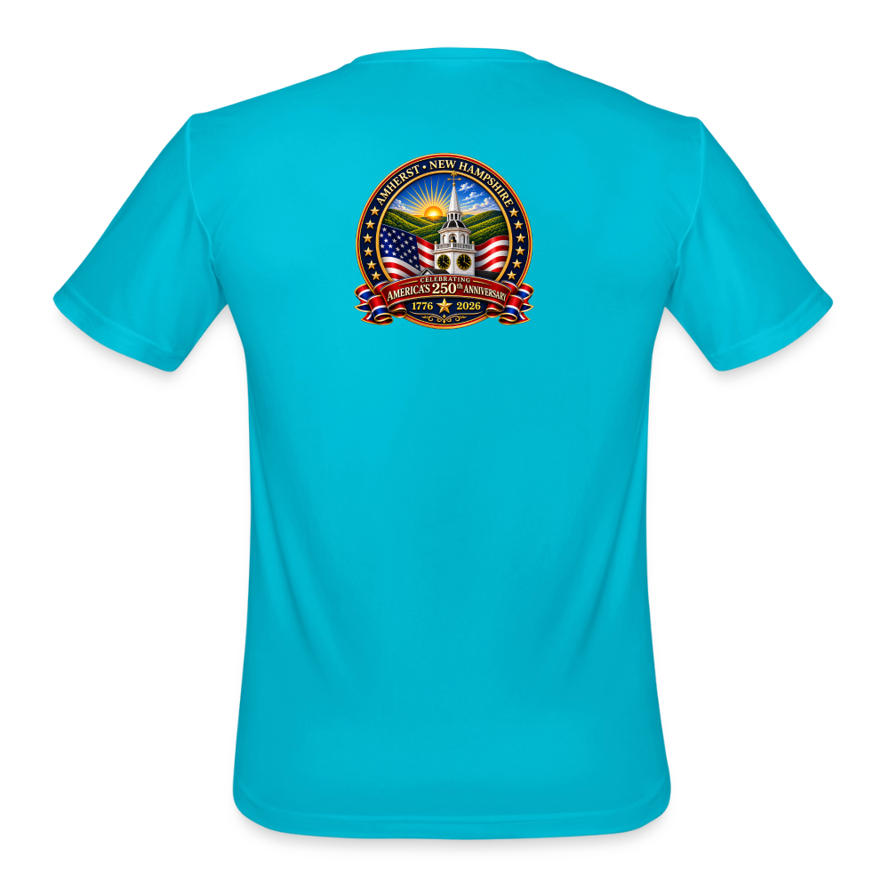 Men’s Moisture Wicking Performance T-Shirt - turquoise