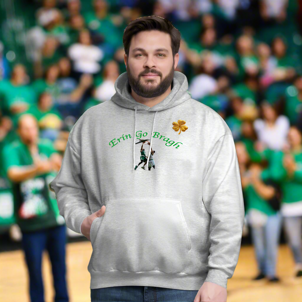 ERIN GO BRAGH DOUBLE GOLD Men's Hoodie - heather gray