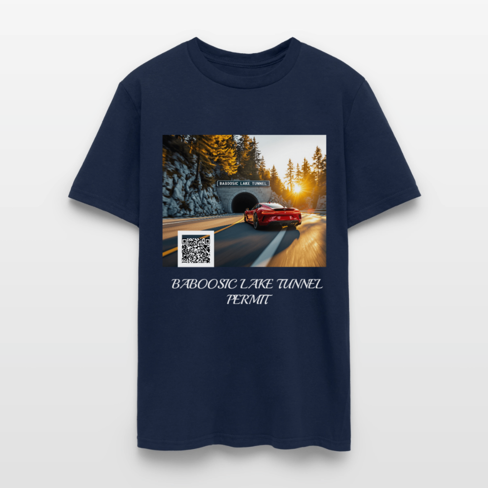 BABOOSIC LAKE TUNNEL PERMIT TEE - navy