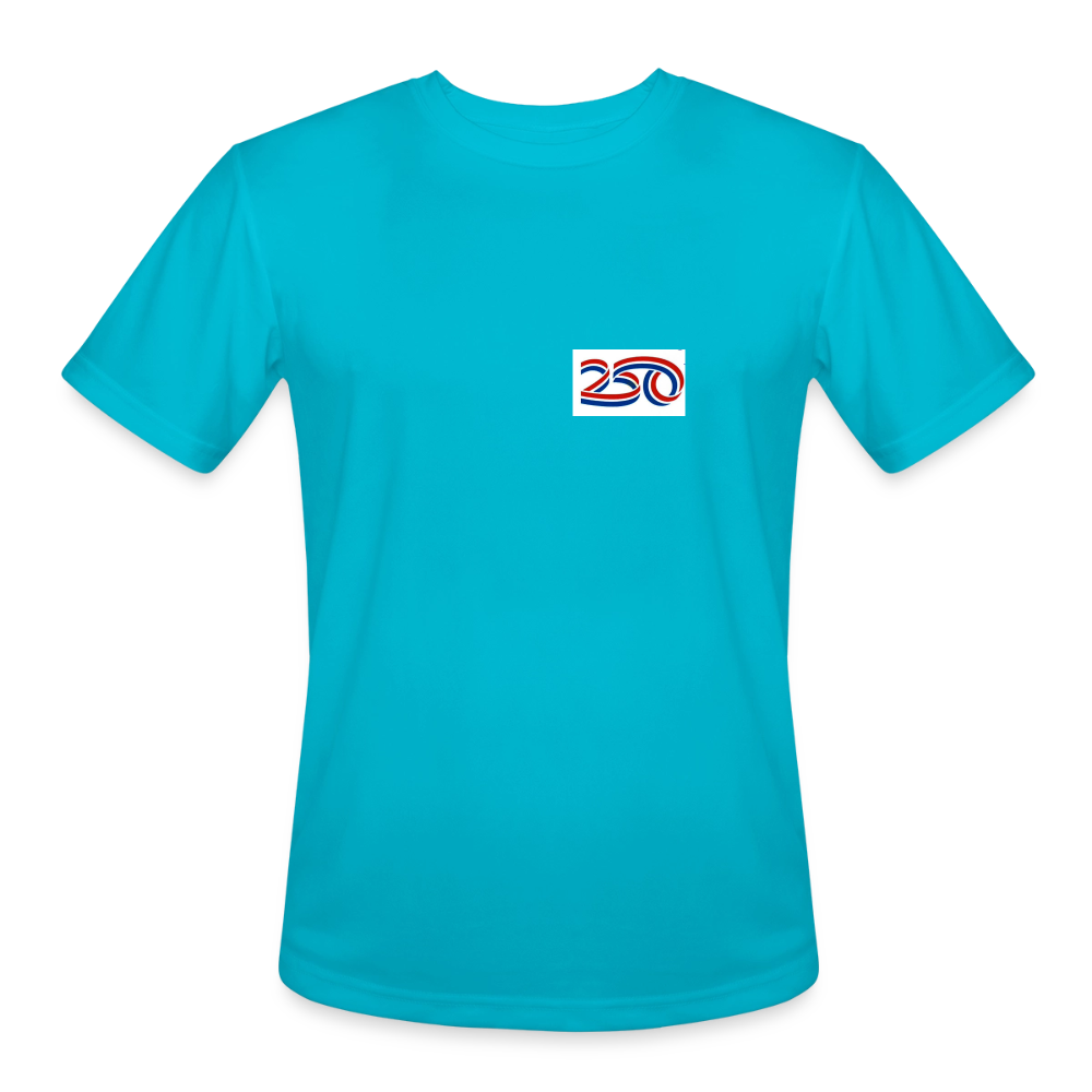 Men’s Moisture Wicking Performance T-Shirt - turquoise