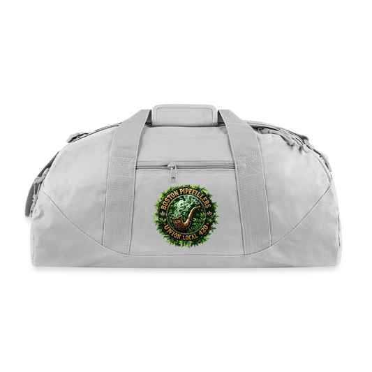 THE ORIGINAL BOSTON PIPEFILLERS UNION LOCAL 420 Recycled Duffel Bag - gray