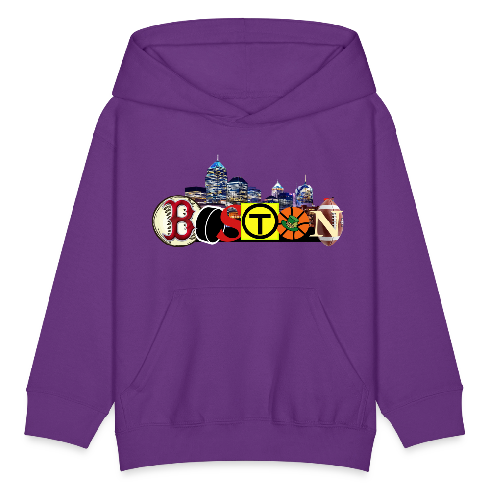 BOSTON SKYLINE Kids' Hoodie - purple