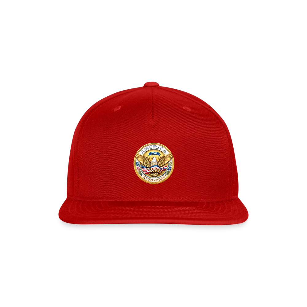 AMERICA 250 ORIGINAL Snapback Baseball Cap - red