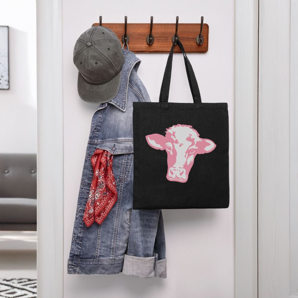 mom Recycled Tote Bag - black