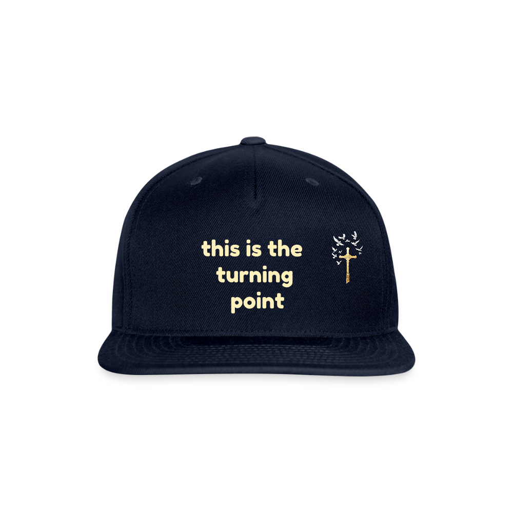 This is the Turning Point Snapback Baseball Cap - navy