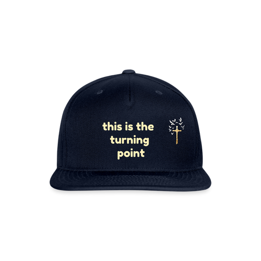 This is the Turning Point Snapback Baseball Cap - navy