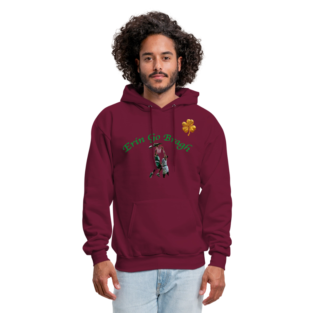 ERIN GO BRAGH DOUBLE GOLD Men's Hoodie - burgundy