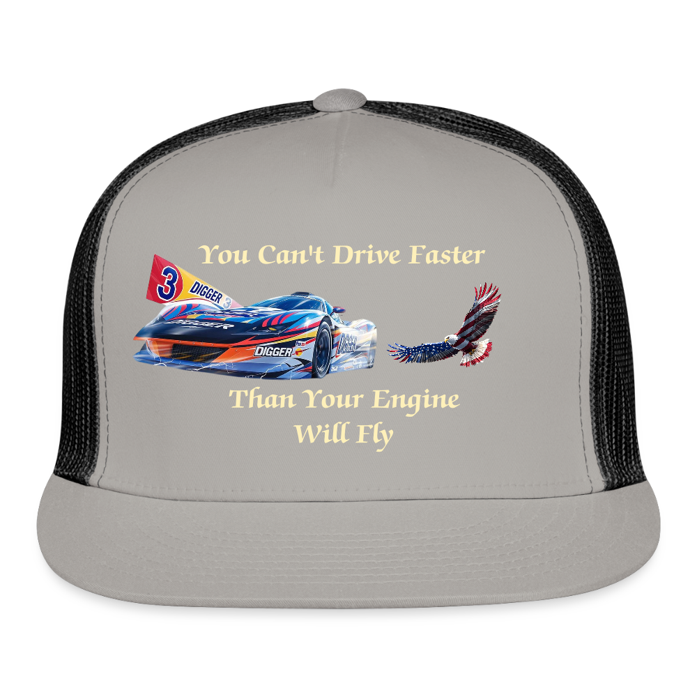 Drive Faster Digger 2 Trucker Hat - gray/black
