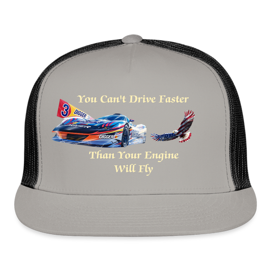 Drive Faster Digger 2 Trucker Hat - gray/black