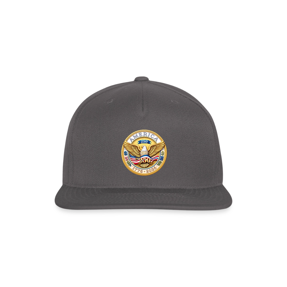 AMERICA 250 Snapback Baseball Cap - dark grey