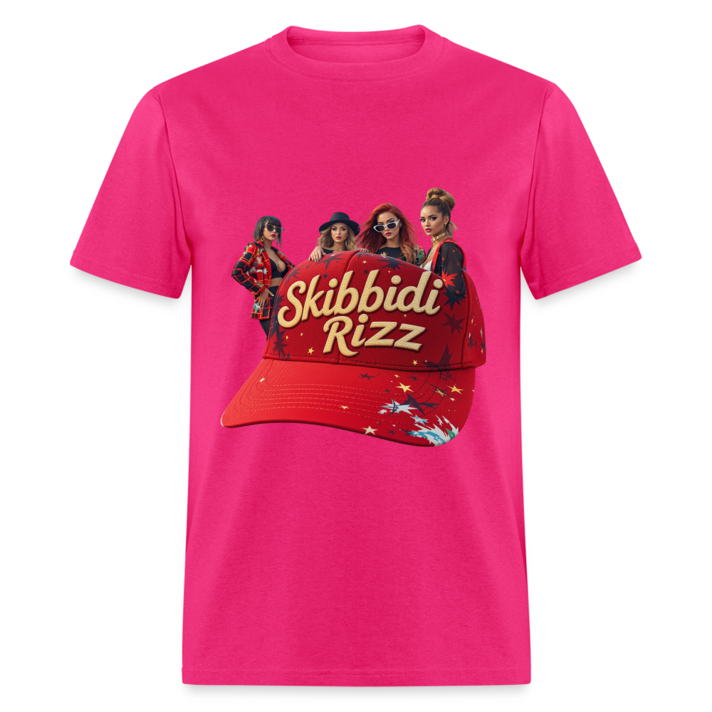 Skibbidi Rizz Authentic Unisex Classic T-Shirt - fuchsia