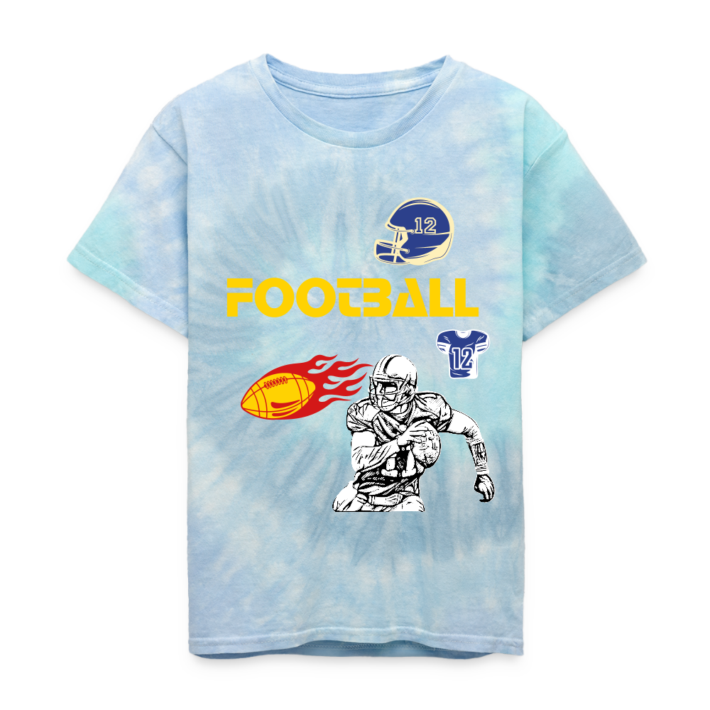 EM;s Kid's Tie Dye T-Shirt - blue lagoon