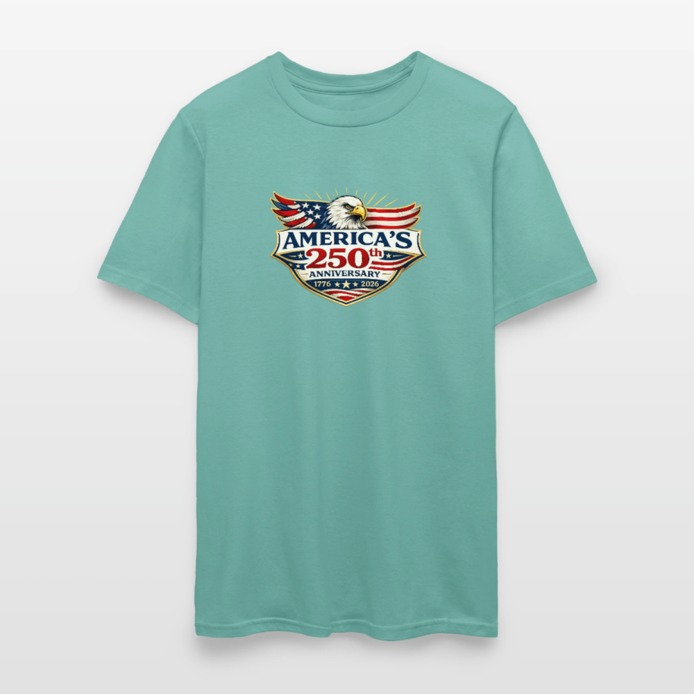 AMERICA 250th ANNIVERSARY Eagle Men's T-Shirt - aquatic