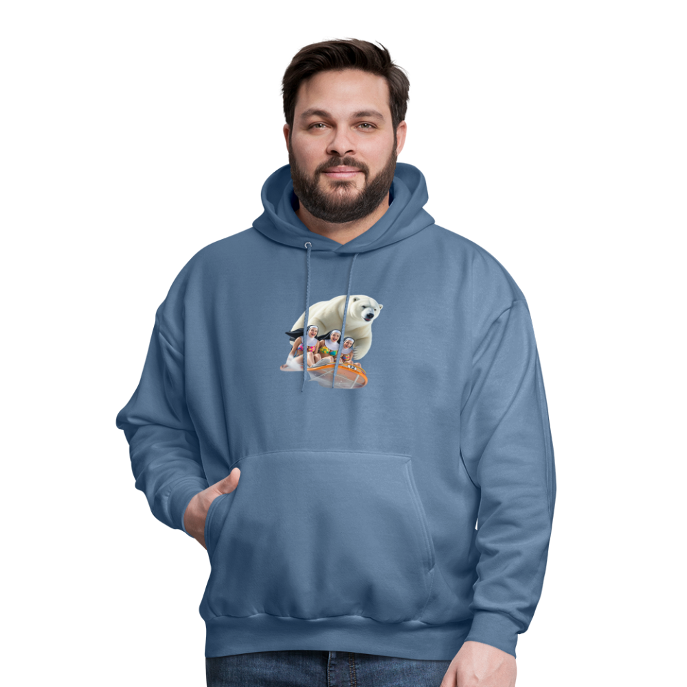 SLED SISTERS Men's Hoodie - denim blue