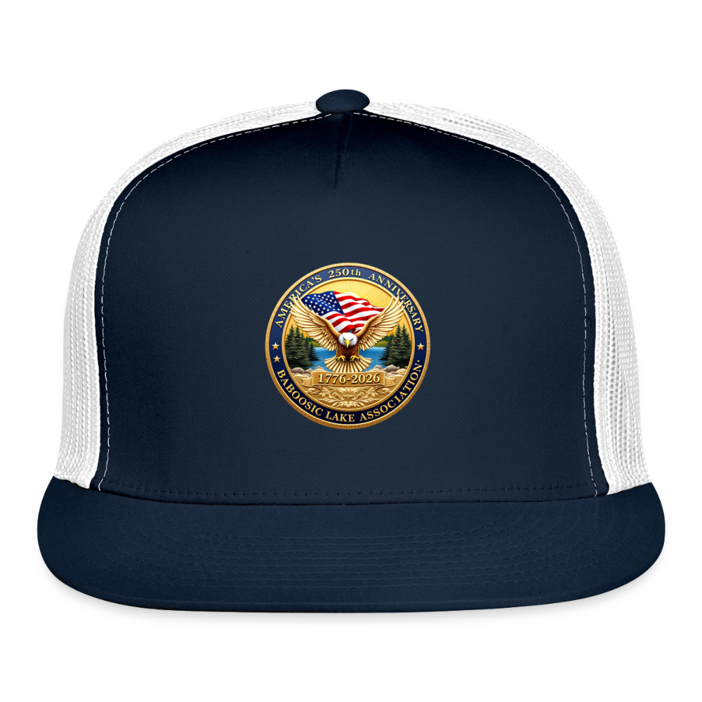 America's 250th Anniversary BLA Trucker Hat - navy/white