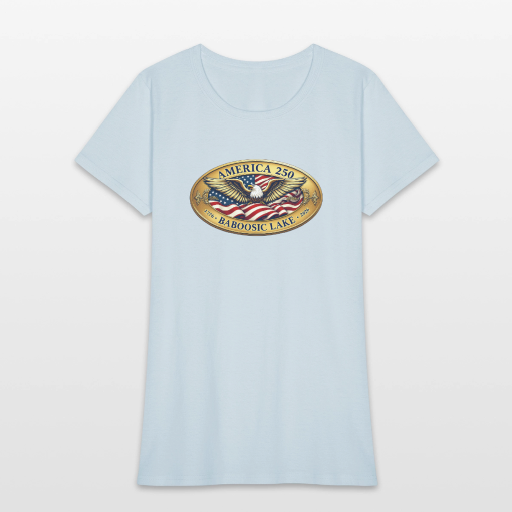 AMERICA 250 BABOOSIC LAKE AMERICA 250 Women's T-Shirt - light blue