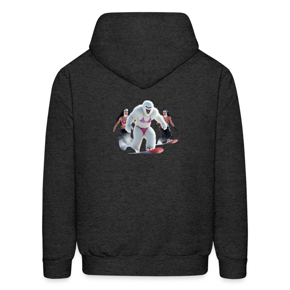 Bikini Abominable & Nuns Snowboarders Men's Hoodie - charcoal grey