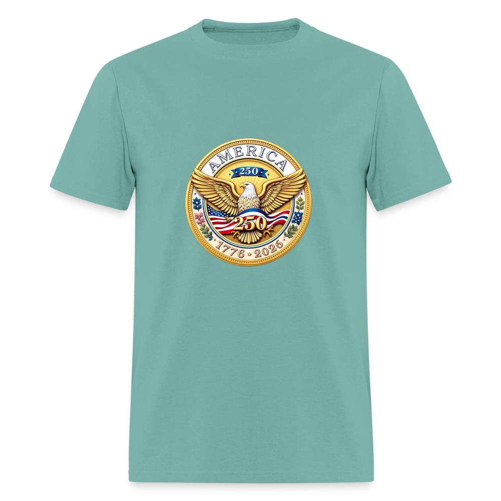 AMERICA 250 Men's T-Shirt - aquatic