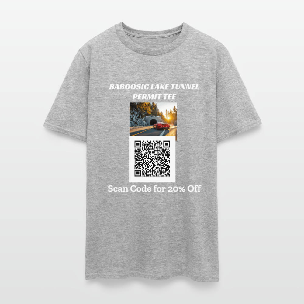 BABOOSIC LAKE TUNNEL PERMIT TEE Unisex Classic T-Shirt - heather gray