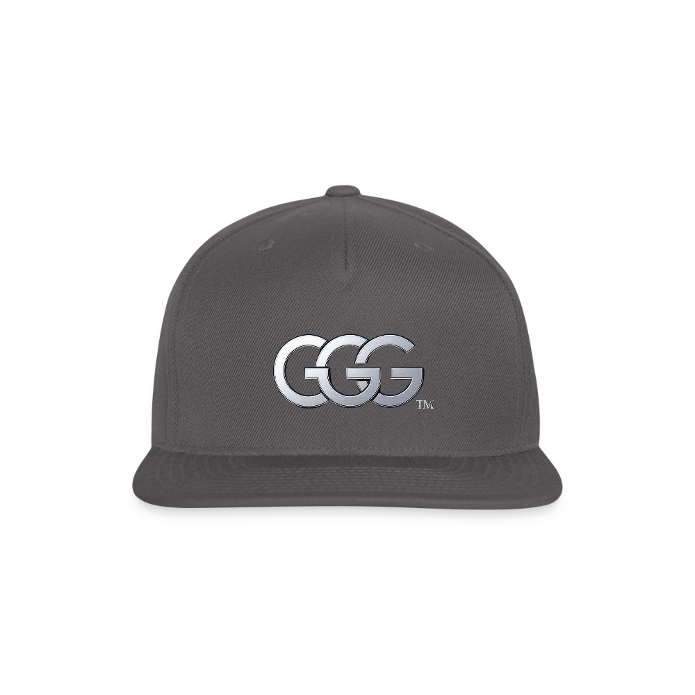 GGG TM LOGO 3 Snapback Baseball Cap - dark grey