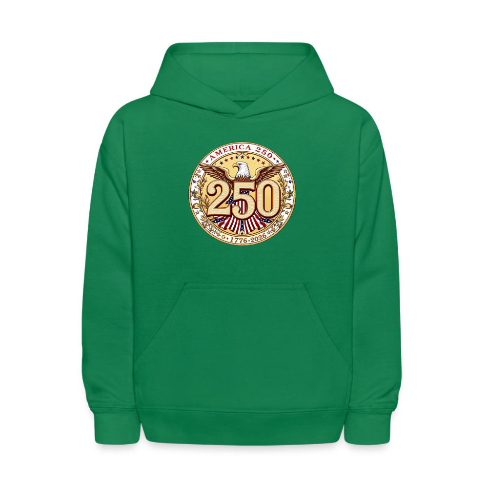 AMERICA 250 Kids' Hoodie - kelly green