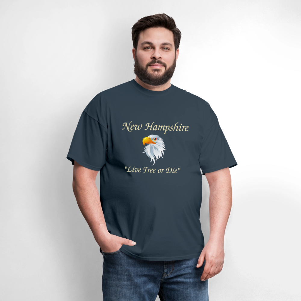 NH Live Free or Die Unisex Classic T-Shirt -  blue dusk