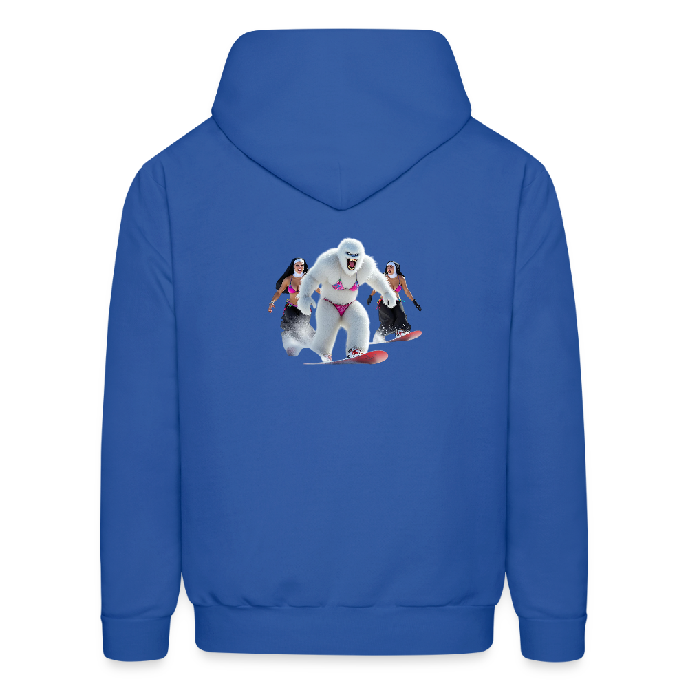 Bikini Abominable & Nuns Snowboarders Men's Hoodie - royal blue