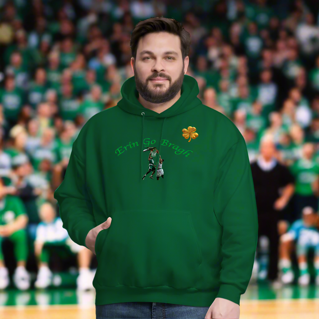 ERIN GO BRAGH DOUBLE GOLD Men's Hoodie - forest green