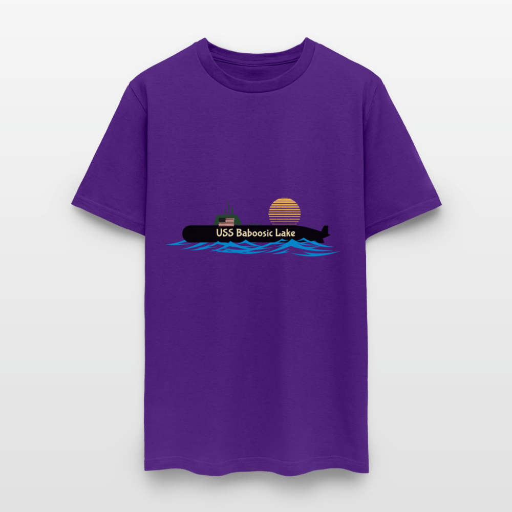 USS BABOOSIC LAKE Hanes Unisex Classic T-Shirt - purple