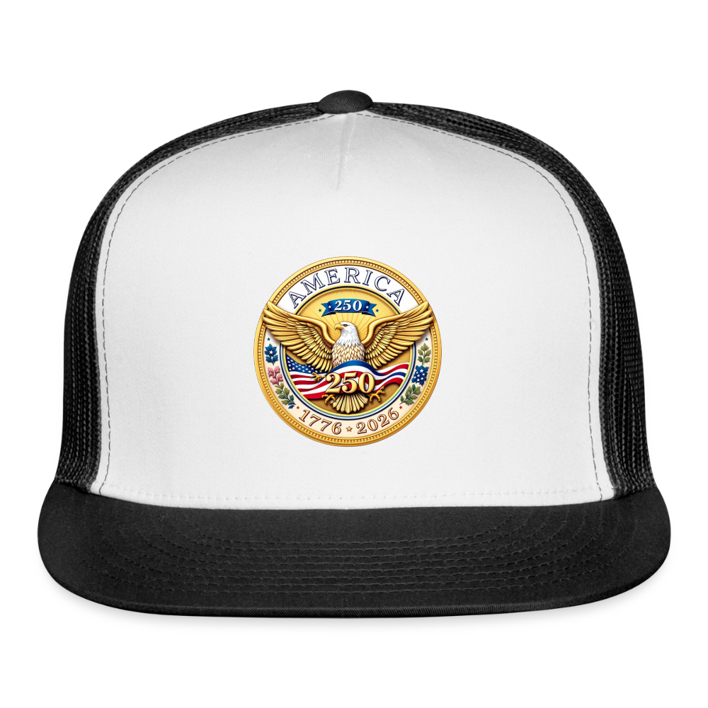 AMERICA 250 Trucker Hat - white/black