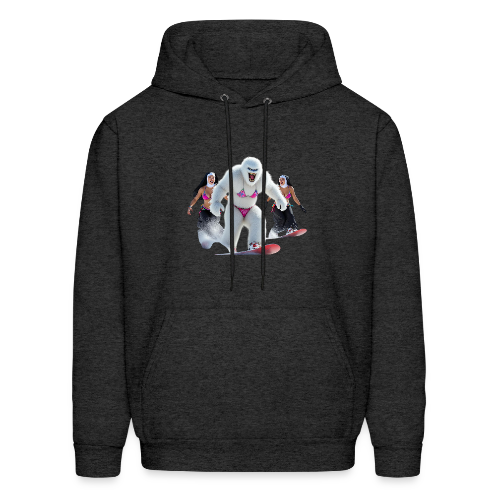 Bikini Abominable & Nuns Snowboarders Men's Hoodie - charcoal grey