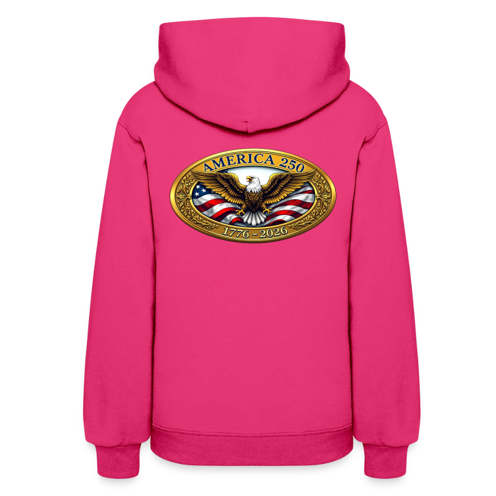 AMERICA 250 Women's Hoodie - fuchsia
